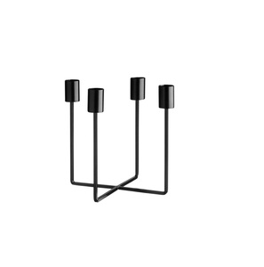 Venta al por mayor suministros a granel para la decoración del Festival de Navidad portavelas de aluminio Mesa multiusos decorativa hogar acento Metal - Product Image 1