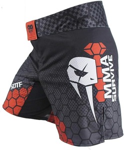 Short MMA au design personnalisé en gros Short de combat respirant et résistant à la décoloration avec taille élastique - Product Image 6