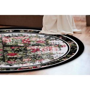 พรมลายดอกไม้ทรงกลม: ลายพิมพ์พฤกษศาสตร์ พรมพิมพ์ลายสไตล์โมเดิร์น พรมเนื้อนุ่มแบบไม่ถักทอ - Product Image 4