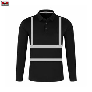 Polo DE SEGURIDAD reflectante de alta visibilidad, camiseta Polo de manga larga reflectante, ropa de trabajo de alta visibilidad, camisa reflectante Polo - Product Image 5