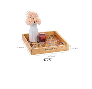 ถาดเสิร์ฟกาแฟทรงกลมสีดำสำหรับโรงแรมบ้านห้องครัวและร้านอาหาร - Product Image 3