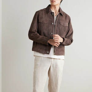 Chemise en cuir suédé légère et confortable Chemise en cuir suédé pour hommes de différentes couleurs et de meilleur fournisseur de meilleure qualité - Product Image 1