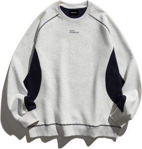 Sweat-shirt à col rond surdimensionné pour homme Y2k Lettre Graphique Chemise à manches longues Pull-over décontracté - Product Image 1