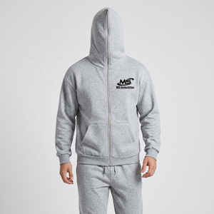 2026 Custom logo High Quality Men's Full <b>Zip</b>-Up Hoodie Sweatpants Tracksuits Polyester/Nylon 420gsm Winter Anti-Bacterial - Product Image 6