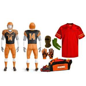 Uniforme de Fútbol Americano Personalizado 2025, Conjunto de Camiseta y Pantalón Transpirable Estampado 100% Poliéster para Entrenamiento y Partido de Adultos Unisex - Product Image 1