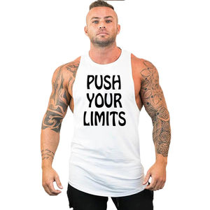 Nuevas camisetas de gimnasio de verano Premium, camiseta sin mangas transpirable con estampado de sublimación, camiseta sin mangas de algodón orgánico 100% para hombre - Product Image 3