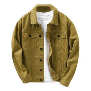 แจ็คเก็ตยีนส์ผู้ชายผ้าฝ้ายสั่งทำโลโก้ขายส่ง ระบายอากาศได้ดี เหมาะสำหรับใช้งานกลางแจ้ง - Product Image 1