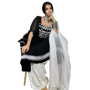 Direct Factory Supply Wholesale Price High Quality Embroidered Lace Breathable Traditional Tribal Kuchi Vintage Women's Party - Product Image 2