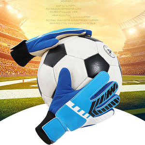 Guantes de Portero de Fútbol Profesional Antideslizantes con Cierre de Velcro, Dedos Completos, Látex, Tejido de Nailon, Corte Negativo, Cuero - Product Image 3