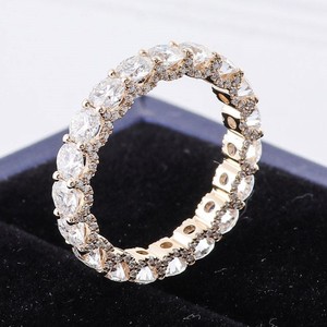 Anillo de Compromiso Unisex de Lujo, Chapado en Oro de 14K, Talla Personalizada, Diamante Cultivado en Laboratorio, Corte Brillante, Estilo Étnico, Ajustable, Certificado - Product Image 1