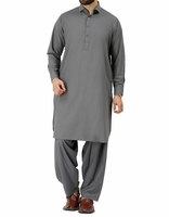 Shalwar Kameez pour homme, culture pakistanaise, respirant, tenue de fête traditionnelle ethnique, sans plis, évacuation de l'humidité, tenue nationale