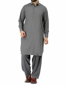 Shalwar Kameez Traditionnel Pakistanais Respirant pour Hommes, Tenue Décontractée, Vêtements Ethniques, Costumes Nationaux - Product Image 6