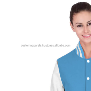 <b>Lightweight</b> Streetwear Quilted Breathable Cotton Varsity <b>Jacket</b> with Embroidery and Dyed Finish MCACVJ-336 <b>Women</b> Modern Fit - Product Image 5
