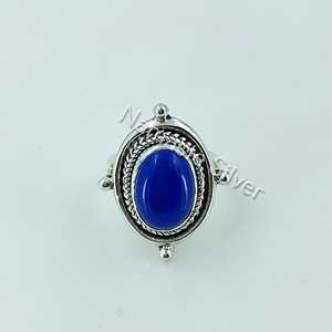 Handmade 925 Sterling Silver Women's <b>Statement</b> <b>Ring</b> with Lapis Lazuli Blue Gemstone Natural Lapis Perfect Gift for Her - Product Image 4