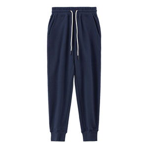 Men's Casual Sweatpants Custom Logo Printing 100% Cotton Canvas Anti-Wrinkle Fleece Quick Dry Breathable Warm Drawstring <b>Pants</b> - Product Image 2