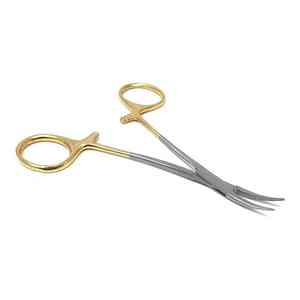 Instruments d'urologie incurvés en acier inoxydable de 5 pouces pince de vasectomie à poignée en or à puissance manuelle pour usage chirurgical - Product Image 4