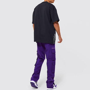 Pantalon cargo ample et décontracté en coton pour hommes, pantalons confortables - Product Image 2