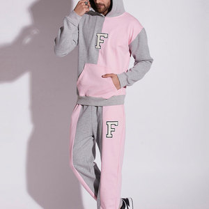 Ensemble de survêtement en molleton à capuche pour homme, 2 pièces, avec logo personnalisé imprimé, streetwear d'hiver, sweat-shirts à manches longues, pantalons de jogging/sweat-pants assortis - Product Image 4