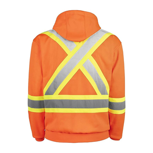 Men's High Visibility Reflective Construction Jacket Waterproof Work Wear <b>Hoodie</b> Wholesale Price - Product Image 2