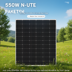 แผงโซลาร์เซลล์แบบโมโนคริสตัลไลน์ชนิด N กำลังไฟ 550 วัตต์ แบบฮาล์ฟเซลล์ โดย Xuri Solar - Product Image 3