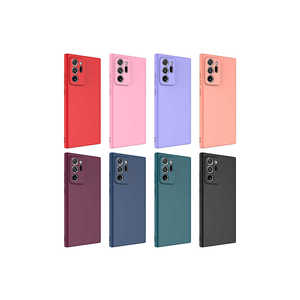 Coque de protection en silicone liquide anti-traces de doigts Netzy rose clair de qualité supérieure pour Samsung Galaxy Note 20 Ultra, style élégant et tendance - Product Image 2