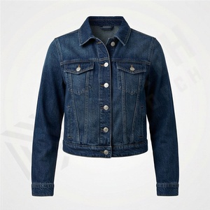 Ventes en gros de vestes en jean pour femmes confortables et respirantes, conception personnalisée OEM avec logo, toile de coton, tendance de la mode, couleur personnalisée - Product Image 1