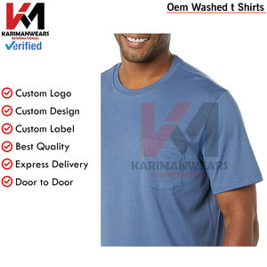 T-shirt ras du cou à manches courtes de coupe régulière pour hommes avec poche Vêtements essentiels décontractés Streetwear T-shirts décontractés Marque OEM - Product Image 6