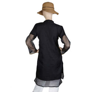 Kurti Bordado Elegante para Mujer - Negro - Product Image 5