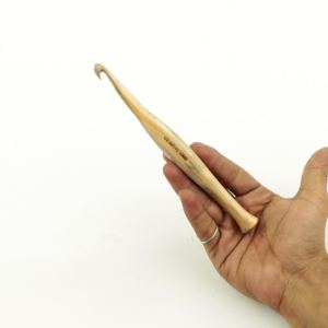 Crochets à crochet en bois naturel, fait sur mesure, avec tailles, gravés au laser, adapté aux magasins d'artisanat à aiguilles, 50 pièces - Product Image 3