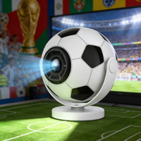 Projecteur intelligent Android personnalisé 2026, design football, sport, football, 720P HD, WiFi, projecteur d'art pour la maison, projecteur de match de football