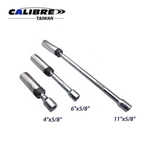 TAIWAN CALIBRE 3pc 5/8" Magnetic Thin Wall Swivel Spark Plug <b>Socket</b> Set, spark plug <b>socket</b> <b>extension</b> - Product Image 2
