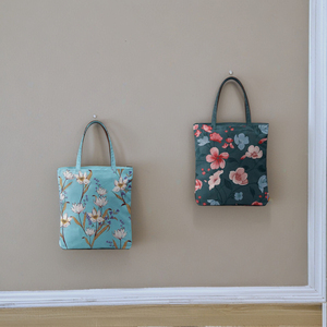 Sac fourre-tout en toile fait main à la vente chaude, fermeture à glissière, écologique, réutilisable, pour les courses, usage quotidien, style vintage, mode féminine, uni - Product Image 2