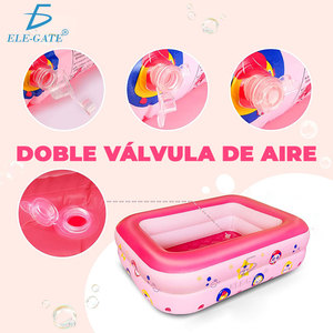 Piscina Gonfiabile Rosa per Casa 150*110*50cm, Attrezzature per Divertimento Acquatico - Product Image 6
