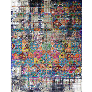 Tapis carrés en laine et soie noués à la main, style pastoral, écologiques, pour la maison et l'hôtellerie – Vente chaude - Product Image 2