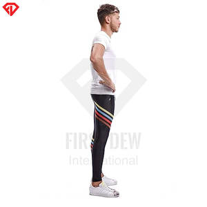 เลกกิ้งออกกำลังกายของผู้ชายเลกกิ้งออกกำลังกายแบบลำลองเข้ารูปพอดีตัวออกแบบได้ตามต้องการ - Product Image 4