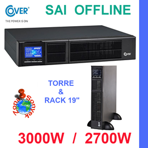 SAI Interactive UPS 3000VA 2700W Monophasé Batterie au Plomb-Acide pour Ordinateurs Médicaux et Réseaux - Product Image 1