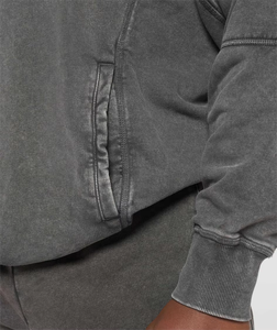 Pull-over à capuche pour hommes, poids lourd délavé 100% coton, sweat à capuche surdimensionné à épaules tombantes, vêtements de sport, vêtements de rue, sweats à capuche avec impression DTG - Product Image 3