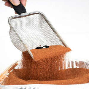 Pelle à litière pour chat en acier inoxydable Pelle à litière pour coin Pelle à sable pour chat Petite boîte Pelle à litière pour chat - Product Image 3