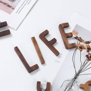 Personalized Wood Alphabet <b>Letter</b> Sign Custom <b>3D</b> <b>Wooden</b> Decoration <b>Letters</b> for Living Room Home Decor - Product Image 2