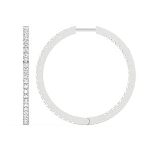 Pendientes de Aro con Diamante Cultivado en Laboratorio de 1 Ct, Corte Brillante Redondo, Certificado IGI, Estilo Moderno, Oro Amarillo de 14K para Mujer - Product Image 5