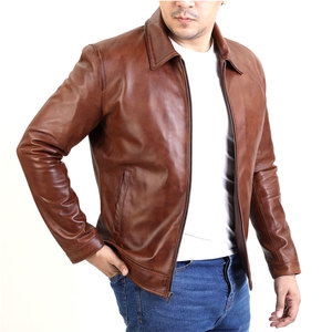 Latest Design Casual Wear <b>Men</b> <b>Leather</b> <b>Jacket</b> Comfortable Professional Made <b>Men</b> <b>Leather</b> <b>Jacket</b> - Product Image 1