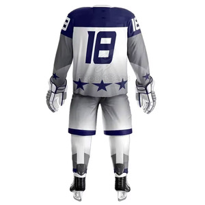 Uniforme de hockey sur glace personnalisé professionnel 2025 uniforme de hockey sur glace léger à manches longues - Product Image 2