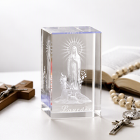 Cubes en cristal K9 de haute qualité, souvenirs religieux, gravure laser 3D, Jésus en cristal pour cadeaux d'affaires