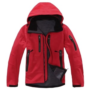 Veste softshell imperméable pour hommes, vêtements tactiques d'extérieur, veste d'hiver coupe-vent de camping et de pêche personnalisée - Product Image 1