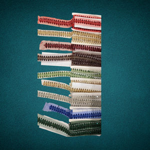 Dentelle en polyester brodée florale colorée, écologique et exquise, pour robes de mariée, projets de bricolage, style luxueux et élégant - Product Image 1