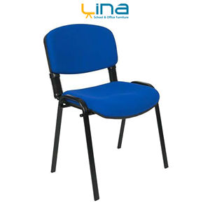 Chaise de salle à manger moderne en tissu avec pieds hybrides en bois et en métal pour usage scolaire et hospitalier, fabriquée en Turquie - Product Image 2