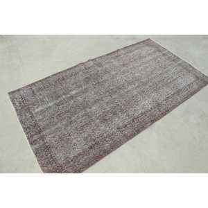 Tapis turc vintage, tapis de 3,6 x 6,7 pieds (109 x 205 cm), tapis en laine marocaine gris - Product Image 3