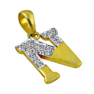 Art Palace - Collar con Colgante de Letra N con Circonitas, Chapado en Oro de 18K y Plata 925 para Mujer, Joyería Fina Clásica para Uso Diario - Product Image 2