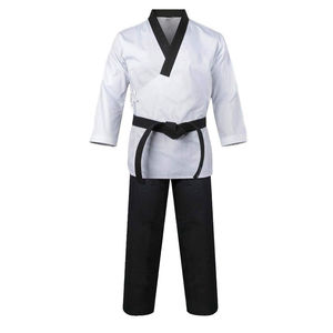 Uniforme de Taekwondo de colores sólidos hecho profesional para hombres Uniforme de Taekwondo de nuevo diseño Uniforme de Taekwondo de gran oferta - Product Image 1