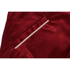 แจ็กเก็ตเบสบอลผ้าซาตินโพลีเอสเตอร์100% เสื้อแจ็กเก็ตกลางแจ้งระบายอากาศใส่โลโก้ได้ตามต้องการ - Product Image 4